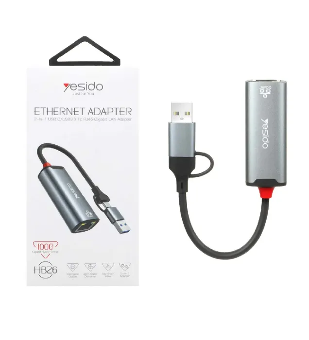 هاب 2 پورت یسیدو USB3.0 مدل HB26