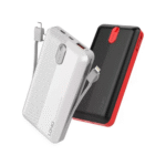 پاوربانک الدینیو LDNIO مدل PL2014 با ظرفیت 20000 میلی‌آمپر ساعت و کابل‌های داخلی