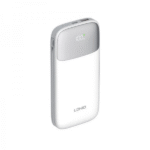 پاوربانک فست شارژ الدینیو LDNIO مدل PQ19 با ظرفیت 10000 میلی‌آمپر ساعت، توان 22.5 وات و کابل‌های داخلی