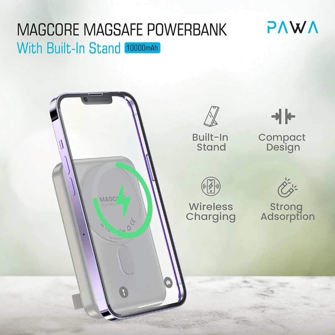 پاوربانک پاوا Pawa مدل MagCore Magsafe ظرفیت 10000 میلی آمپر ساعت (3)