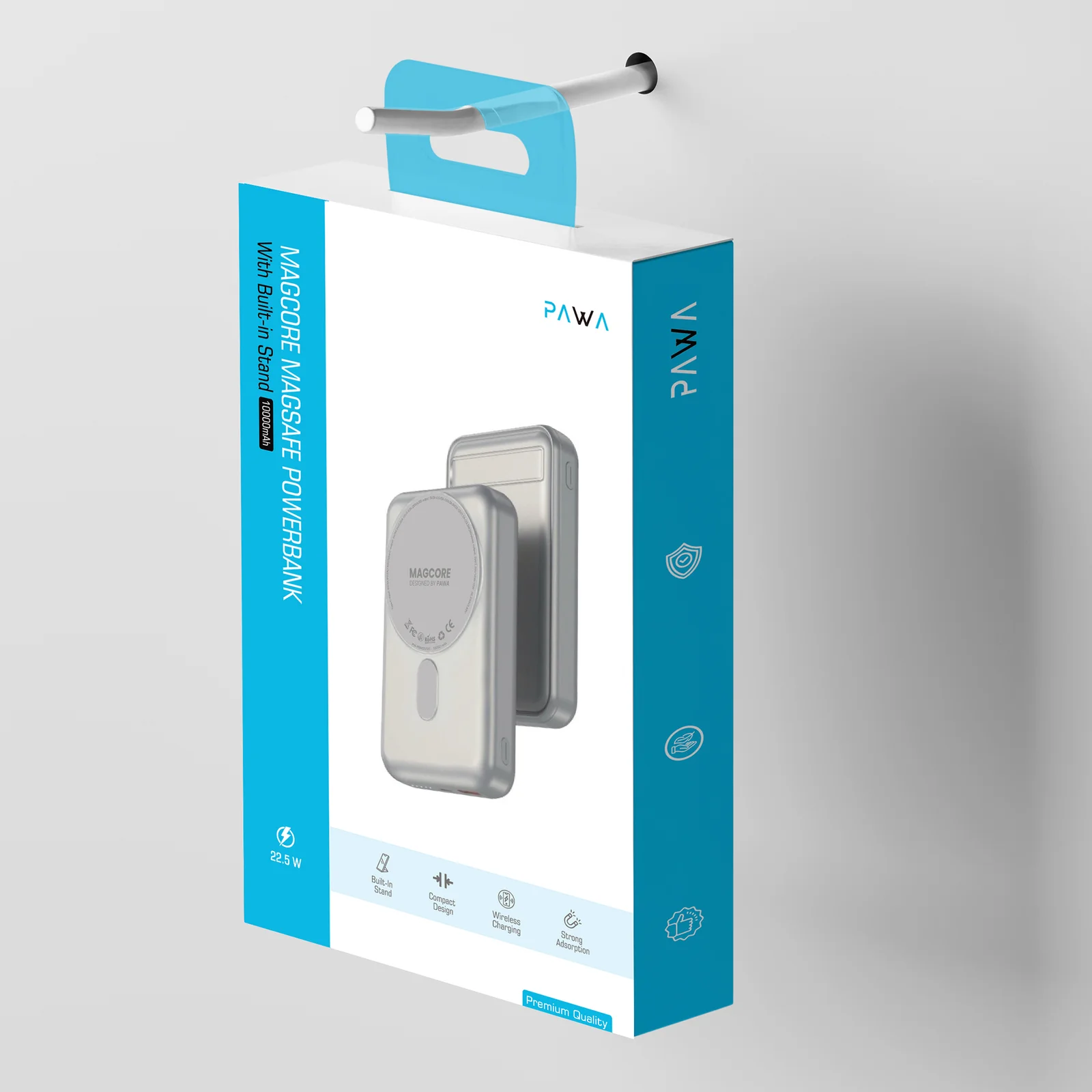 پاوربانک پاوا Pawa مدل MagCore Magsafe ظرفیت 10000 میلی آمپر ساعت (4)