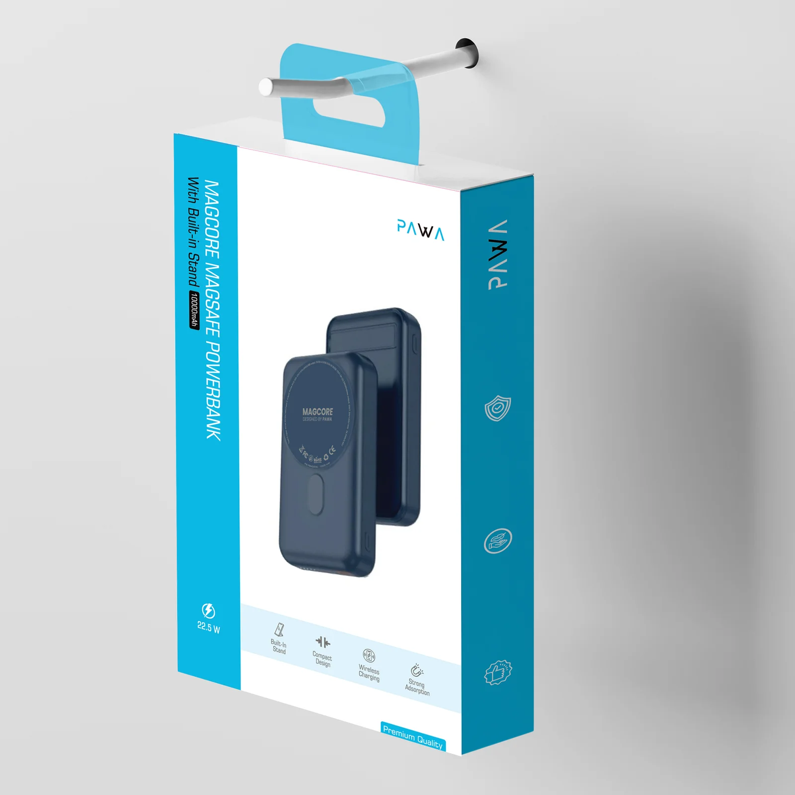 پاوربانک پاوا مدل MagCore Magsafe ظرفیت 10000 میلی آمپر ساعت (4)