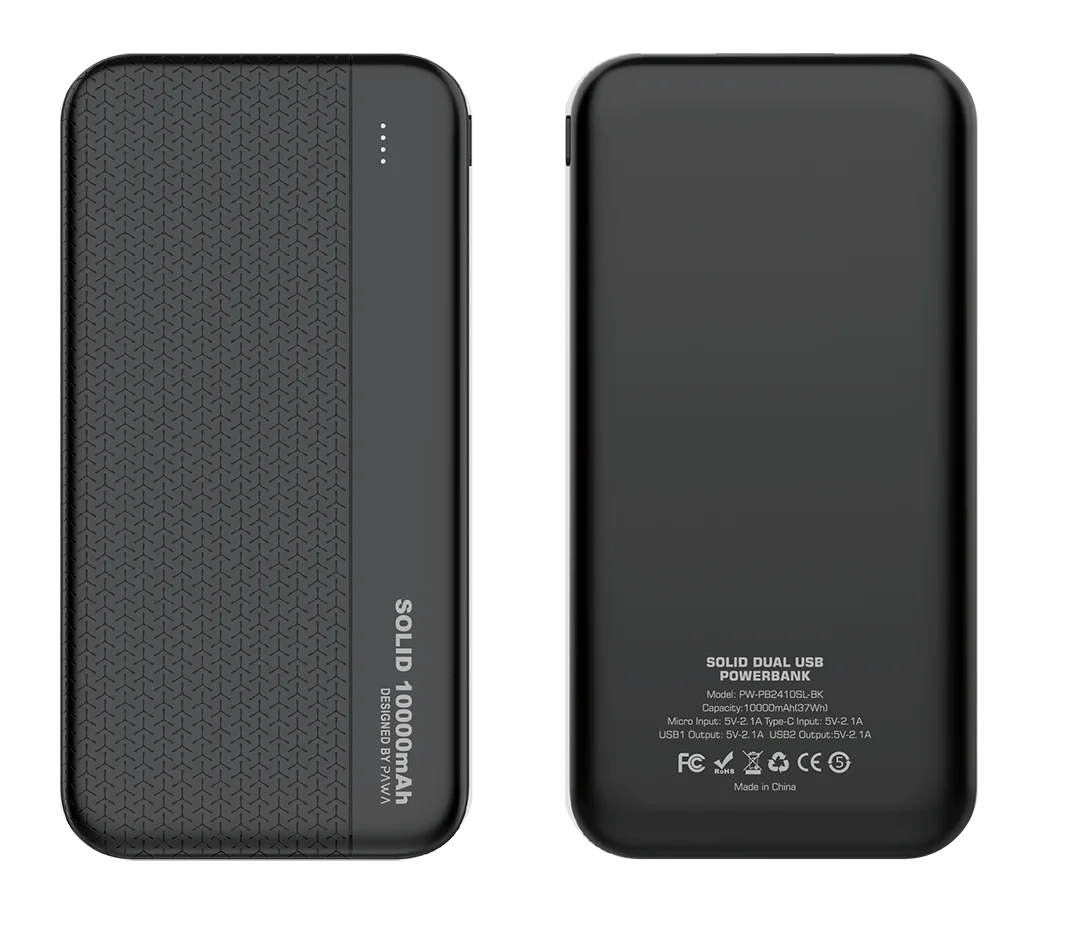 پاوربانک پاوا مدل Solid Dual ظرفیت 10000 میلی آمپر ساعت (2)