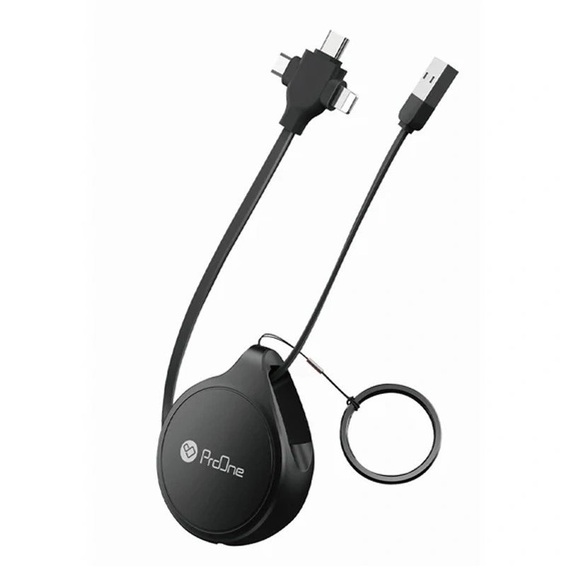 کابل تبدیل USB به USB-C microUSB لایتنینگ پرووان مدل PCC108R طول 1 متر (1) کابل تبدیل USB به USB-C / microUSB / لایتنینگ پرووان مدل PCC108R طول 1 متر - Image 1