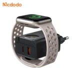 آداپتور شارژ 2پورت 30وات+شارژر وایرلس اپل واچ مک دودو مدل MCDODO CH-3700
