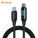 کابل شارژ و انتقال داده تایپ سی به تایپ سی دارای نمایشگر دیجیتال طول 120 سانتيمتر مک دودو مدل MCDODO CA-1100