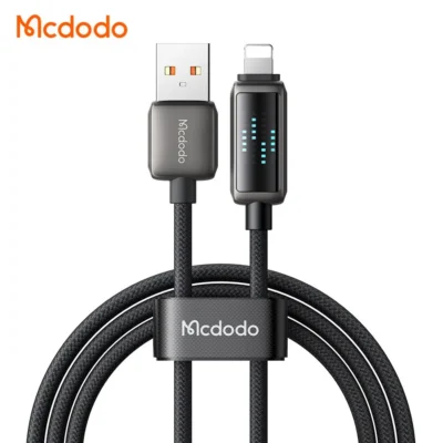 کابل شارژ سریع لایتنینگ 3 آمپر با نمایشگر دیجیتال 1.2متر مک دودو مدل MCDODO CA-5250