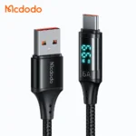 کابل شارژ سریع تایپ سی 66 واتی داراي نمایشگر دیجیتال طول 120 سانتيمتر مک دودو مدل MCDODO CA-1080