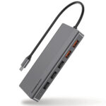 هاب تایپ سی 12 پورت آلومینیومی پاورولوژی Powerology 12in1 USB-C Hub HDMI Type-C 100W PD P121HBCGY