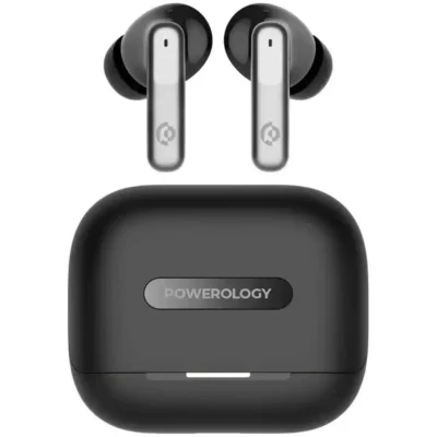 هدفون بی سیم پاورولوژی Powerology 6 Mic Hybrid ANC + ENC Earbuds PWLAU010