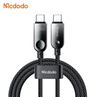 کابل شارژ سریع تایپ سی به تایپ سی 60 وات دارای نمایشگر مک دودو مدل MCDODO CA-4780