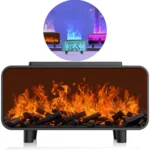 دستگاه بخور ساز و خوشبو کننده دکوری منظره کلبه بدنه سفید مدل Vintage Fireplace Aroma Diffuser