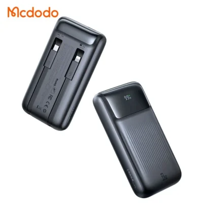 پاوربانک 33وات 10000 هزار باکابل متصل تایپ سی و لایتنینگ مک دودو مدلMCDODO MC-0231