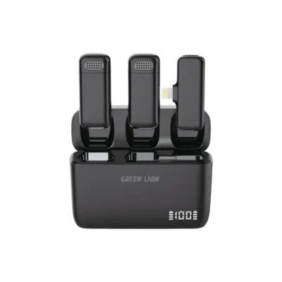 میکروفن بی سیم حرفه ای گرین لاین مدل Green Lion Duo Cast Wireless Mic type-c