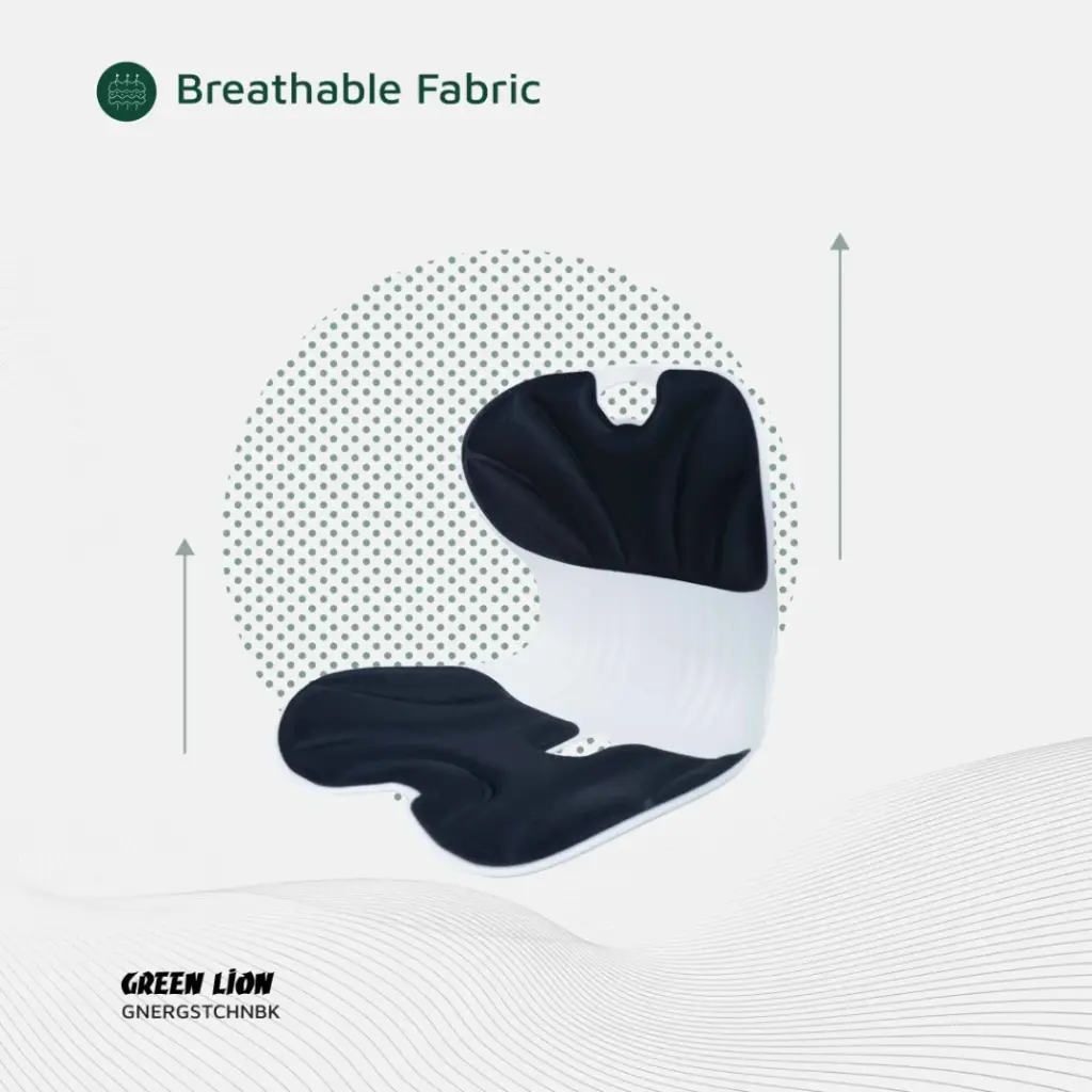 Green Lion Ergo Seat Cushion - Black (2)