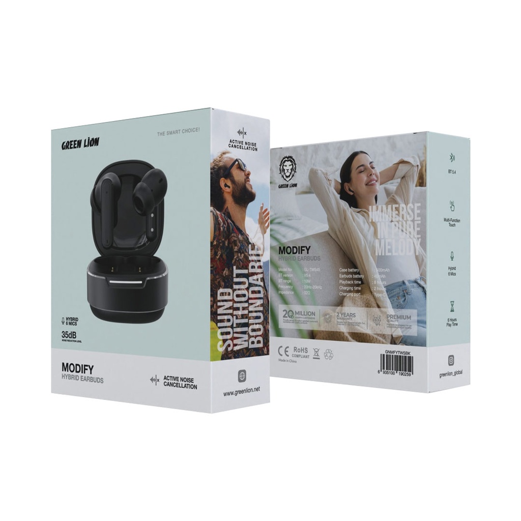 Green Lion Modify Hybrid Earbuds