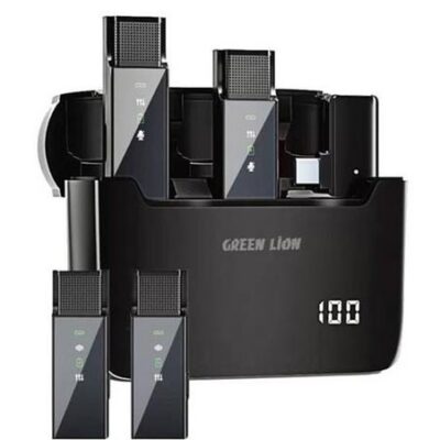 میکروفن بی سیم گرین لاین مدل GN4N1MICTCBK کاهش نویز 4 در 1 | Green Lion 4 in 1 Microphone Adaptive Noise Reduction