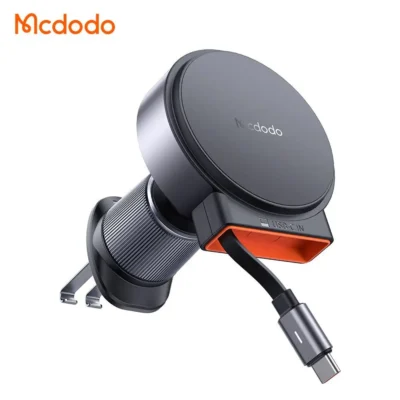 هولدر دریچه کولری وایرلس شارژر 15وات با کابل جمع شونده مک دودو مدل MCDODO CH-3000