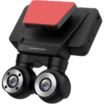 دوربین ثبت وقایع خودرو 4K پاورولوژی CAM108 ا Powerology P4KCAM108 Dual Lens