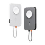 پاوربانک وایرلس 5000 هزار 20 وات همراه با کابل لایتنینگ و شارژر اپل واچ پرودو Porodo 5000mAh Slim Watch Charger Power Bank‏