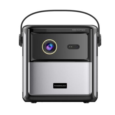 ویدیو پروژکتور لیزری 100 اینچ حرفه ای پاورلوژی مدل Powerology Starbeam 100" Google DLP Projector PGTVPBK