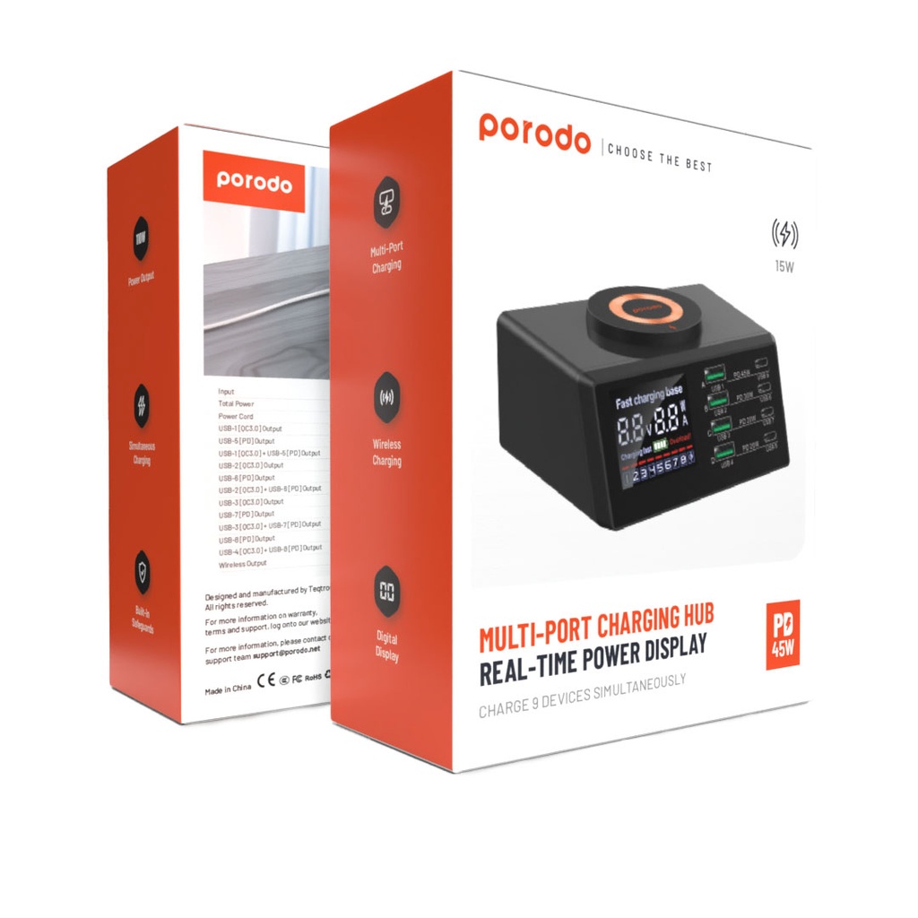 Porodo 4_PD 4_QC Multi-Functional Magsafe Fast Charger - Black (1)