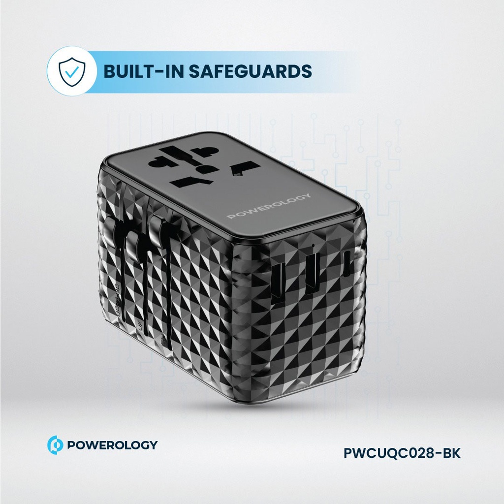 Powerology GaN Universal Charger Retractable Type-C Cable (2)