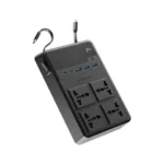 چند راهی و محافظ برق 2500W پاورولوژی مدل POWEROLOGY 4 AC POWER STRIP PWC029