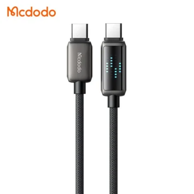 کابل شارژ سریع تایپ سی به تایپ سی 100 وات با نمایشگر و طول 1.2متر مک دودو مدل MCDODO CA-4250