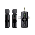 میکروفون یقه‌ ای 2 فرستنده وایرلس گرین لاین Green Lion GM-80X Microphone 3 in 1