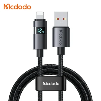 کابل شارژ سریع USB به لایتنینگ 3 آمپر با نمایشگر دیجیتال طول 1.2متر مک دودو مدل MCDODO CA-6490