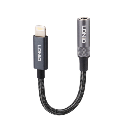 مبدل لایتنینگ به جک ۳.۵ میلی‌متری الدینیو Ldnio مدل Ls-Y80i