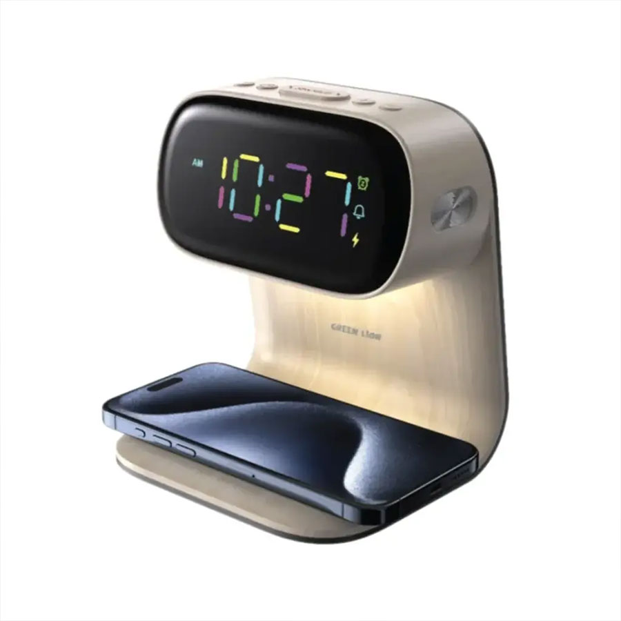 خرید-شارژر-وایرلس-و-ساعت-رومیزی