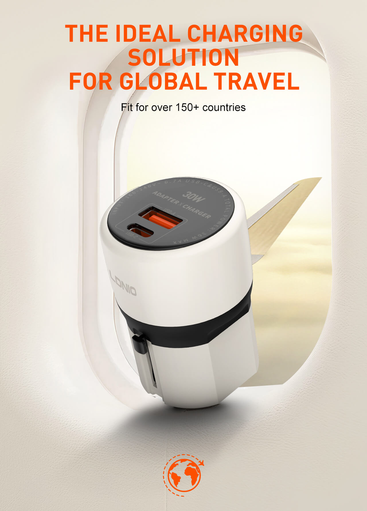 شارژر دیواری ۳۰ وات الدینیو Ldnio مدل Q2319 (8)