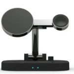 استند و شارژر وایرلس چندکاره اوی Awei مدل W22 توان 15 وات با قابلیت شارژ اپل واچ