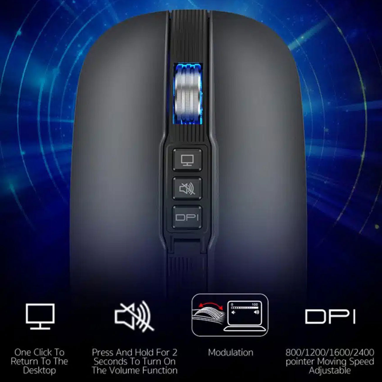 موس بی سیم دو حالته کوتتسی 84009 (6)