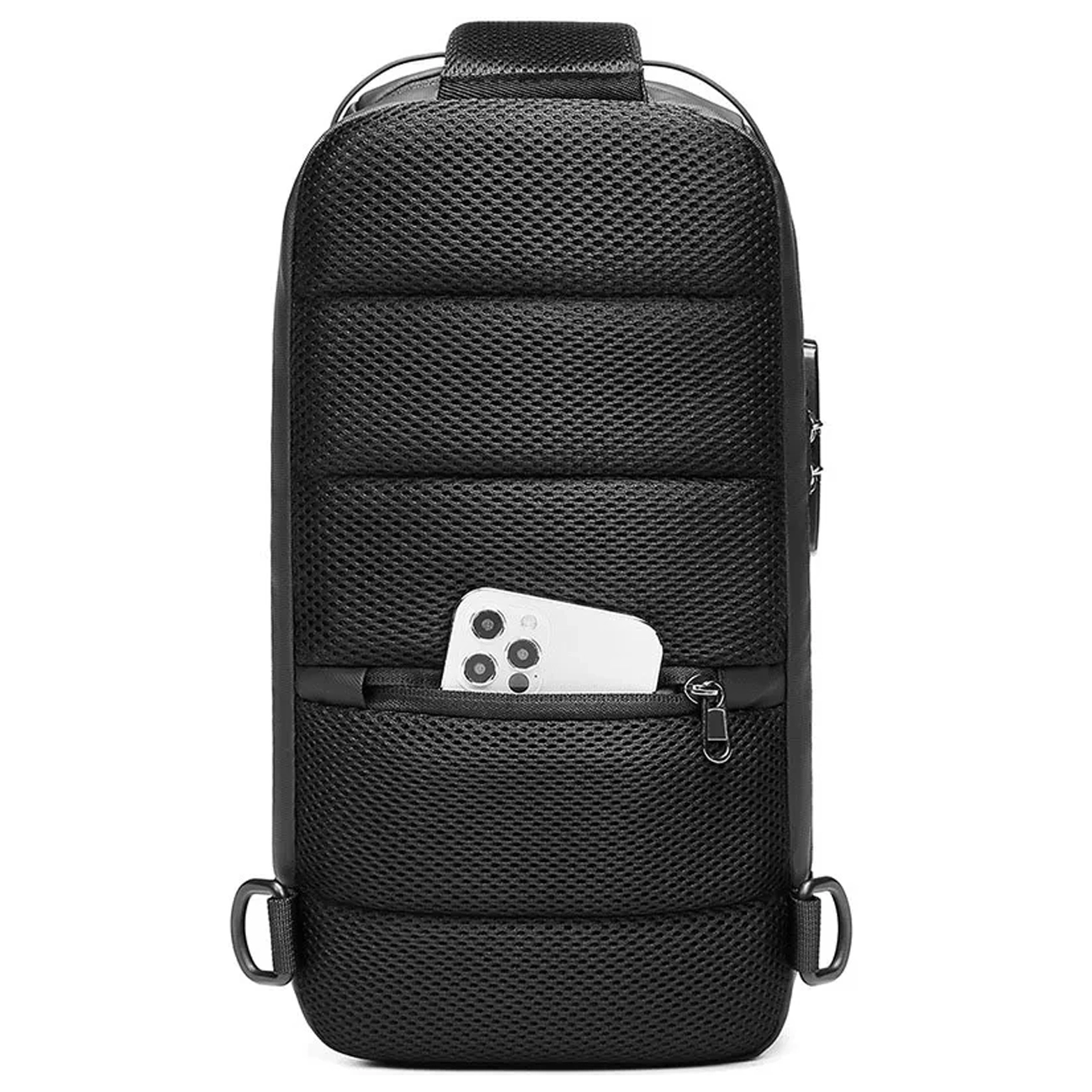 کیف کراس بادی کوتسی COTECi مدل OT-037 ضدآب با پورت USB و قفل ضد سرقت (5)