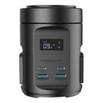 شارژر وایرلس رومیزی 15 وات و چندراهی برق 2200 وات پاورولوژی Powerology MagSafe Power Hub PWCUQC014