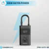 پمپ باد و پاوربانک 150psi پاورولوژی Powerology Ultra Portable Air Compressor Powerbank PPBCHA55 - Image 4