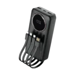 پاوربانک 20000 هزار 22.5 وات به همراه کابل متصل گرین لاین مدل Green Lion Power Pulse 20000mAh Power Bank GNPWRPS20KBK