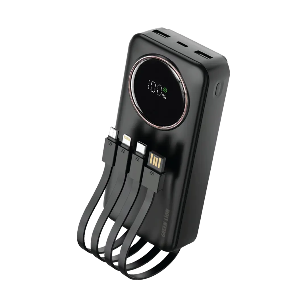 GNPWRPS20KBK-Green-Lion-Power-Pulse-20000mAh-Power-Bank-Black