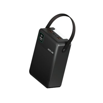 پاوربانک 80000 هزار همراه با چراغ قوه گرین لاین مدل Green Lion Thunder 80 (80000mAh) Power Bank GNTHU80KPBBK