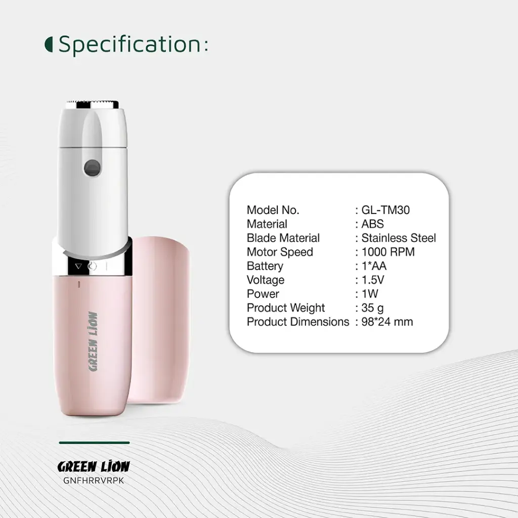 Green Lion Facial Hair Remover - Pink