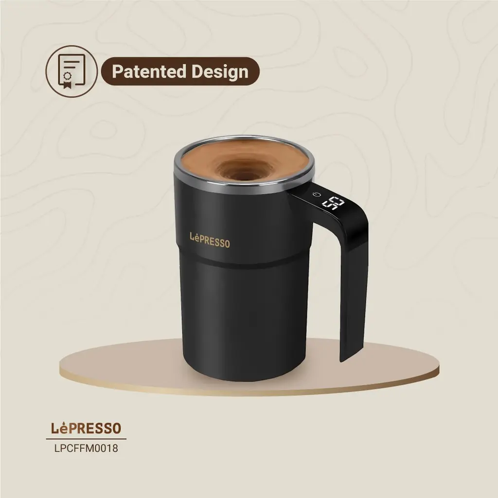 LePresso Stirmagic Auto Stirring Mug - Black (4)