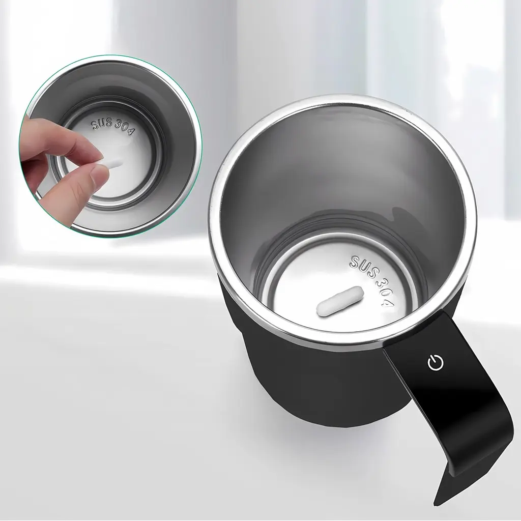 LePresso Stirmagic Auto Stirring Mug - Black (8)