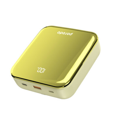 پاوربانک 20000 هزار پرودو همراه با سه کابل متصل Porodo Compact Power Bank 20000mAh with Out Cable USB-A, Type-C and Lightning