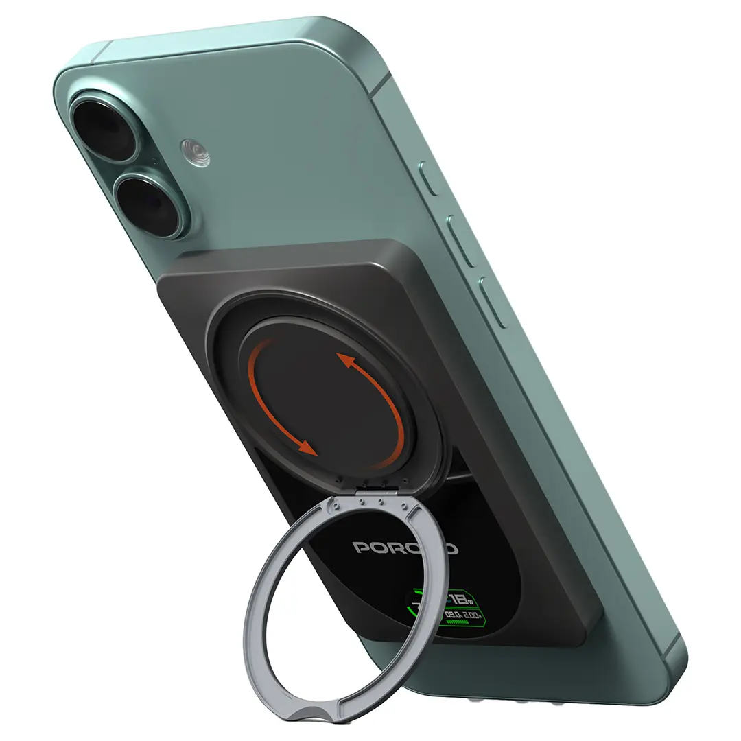 Porodo 10000mAh Qi2 Wireless Power Bank - Dark Gray (4)