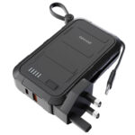 پاوربانک شارژ دیواری 10000 هزار پرودو مدل Porodo 10000mAh Wall Charger Power Bank PD-PBFCH051-BK