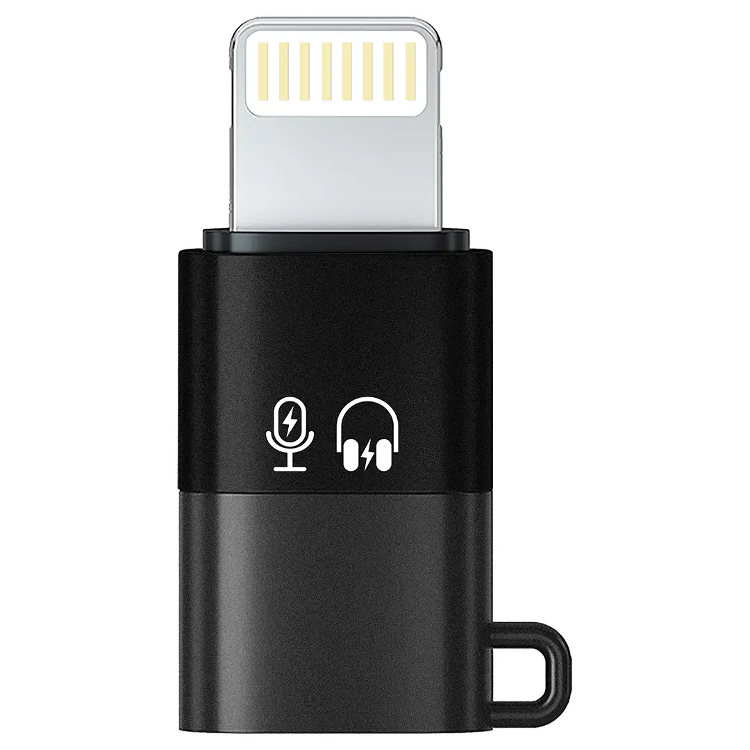 Porodo Audix Lavalier Microphone Type-C & Lightning - Black (2)