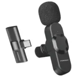 میکرفون یقه ای حرفه ای پرودو مدل Porodo Audix Lavalier Microphone Type-C & Lightning PDLAMPHF2BK